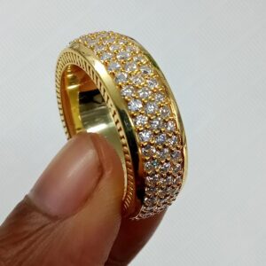 4 ct Lab Grown Diamond Men's Eternity Band Ring - Image 6