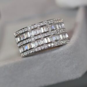 3 ct Lab Grown Diamond Men's Band Ring - Image 3