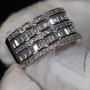 3 ct Lab Grown Diamond Men's Band Ring - Image 6