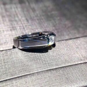 0.50 ct Lab Grown Diamond Men's Solitaire Ring - Image 3