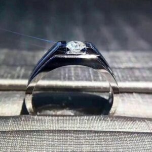 0.50 ct Lab Grown Diamond Men's Solitaire Ring - Image 4