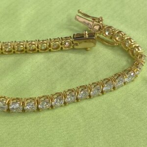 15 ct Lab Grown Diamond Men's Tennis Bracelet - Image 2