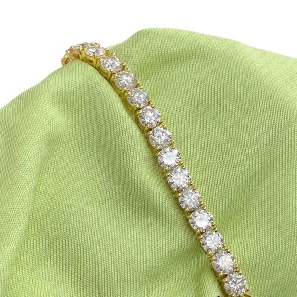 15 ct Lab Grown Diamond Men's Tennis Bracelet