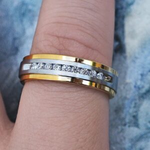 0.45 ct Lab Grown Diamond Men's Half Eternity Band Ring