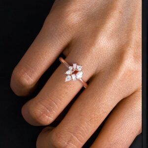 0.70 ct Multi Shaped Lab Grown Diamond Cluster Ring - Image 3