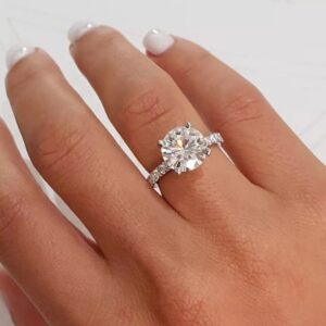 2.00 ct Lab Grown Diamond Accented Solitaire Ring (4) - Image 2