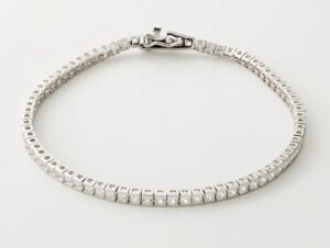 7 ct Princess Cut Lab Grown Diamond Unisex Tennis Bracelet