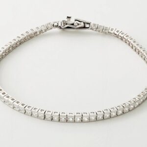 7 ct Princess Cut Lab Grown Diamond Unisex Tennis Bracelet