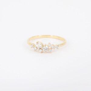 0.25 ct Lab Grown Diamond Cluster Ring - Image 4