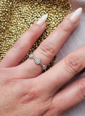 0.25 ct Lab Grown Diamond Cluster Ring
