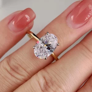 2.00 ct Lab Grown Diamond Accented Solitaire Ring (4)