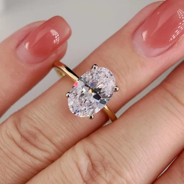 2.00 ct Lab Grown Diamond Accented Solitaire Ring (4)