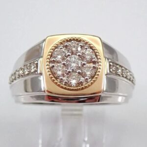 2 ct Lab Grown Diamond Men's Ring - Image 3