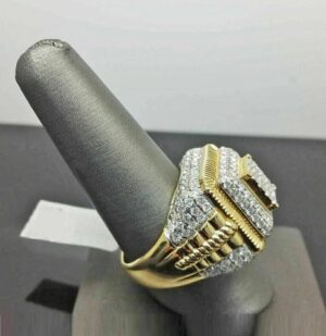 3 ct Lab Grown Diamond Men's Ring - Image 3