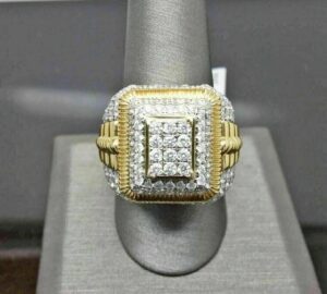 3 ct Lab Grown Diamond Men's Ring