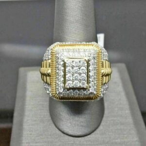 3 ct Lab Grown Diamond Men's Ring