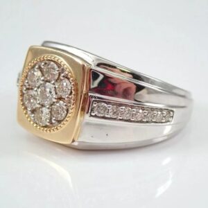 2 ct Lab Grown Diamond Men's Ring - Image 2