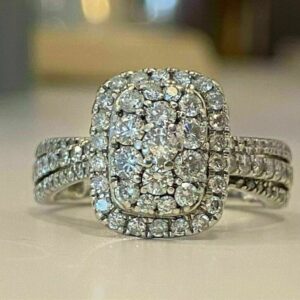 2 ct Lab Grown Diamond Cluster Ring