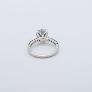 2 ct Lab Grown Round Accented With Solitaire Diamond Ring - Image 5