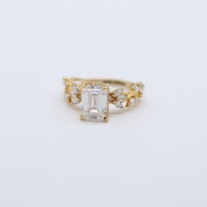 3 ct Lab Grown Accented With Solitaire Diamond Ring - Image 9