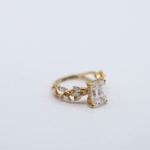 3 ct Lab Grown Accented With Solitaire Diamond Ring - Image 11