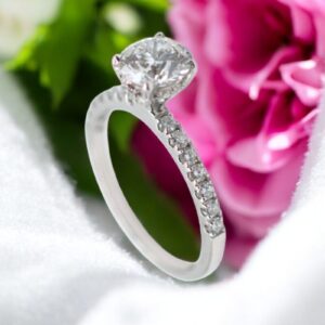 2 ct Lab Grown Accented With Solitaire Diamond Ring - Image 11