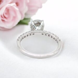 2 ct Lab Grown Accented With Solitaire Diamond Ring - Image 10