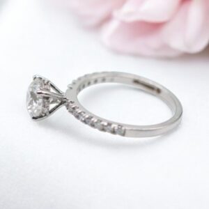 2 ct Lab Grown Accented With Solitaire Diamond Ring - Image 12