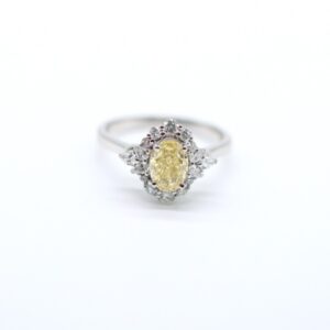 2.14 ct Lab Grown Accented With Solitaire Diamond Ring - Image 7