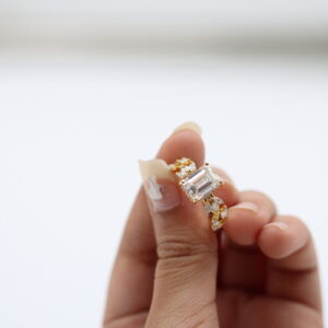 3 ct Lab Grown Accented With Solitaire Diamond Ring - Image 4