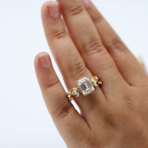 3 ct Lab Grown Accented With Solitaire Diamond Ring - Image 12