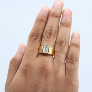 2 ct Lab Grown Solitaire Men's Diamond Ring - Image 3