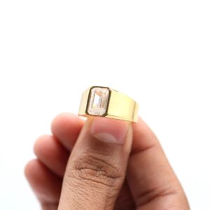 2 ct Lab Grown Solitaire Men's Diamond Ring - Image 6