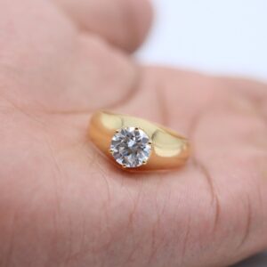 2.50 ct Lab Grown Solitaire Men's Diamond Ring - Image 3