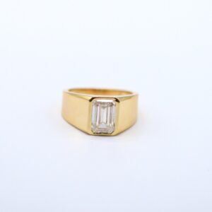 2 ct Lab Grown Solitaire Men's Diamond Ring - Image 11