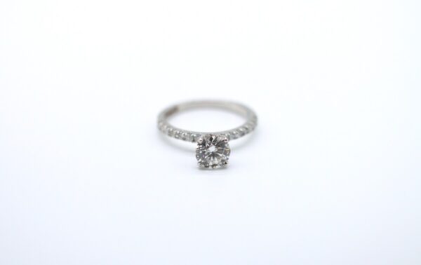 2 ct Lab Grown Accented With Solitaire Diamond Ring