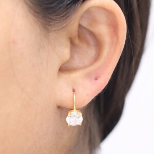 5 ct Lab Grown Diamond Drop Dangle Earrings