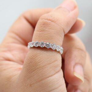 4.5 ct Lab Grown Full Eternity Diamond Ring