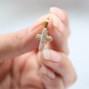 0.55 ct Lab Grown Diamond Unisex Cross Pendant