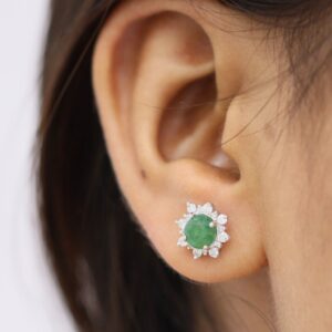 2.21 ct Lab Grown Round Diamond Stud Earing