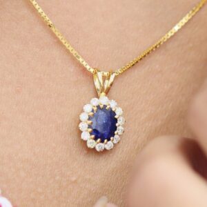 2.25 ct Lab Grown Diamond Pendant with Chain