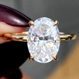 2.50 ct Oval Cut Lab Grown Diamond Solitaire Ring