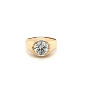 2 CT Lab Grown Diamond Men's Solitaire Ring