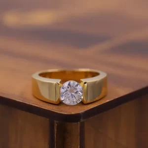 1 ct Round Cut Lab Grown Solitaire Diamond Ring