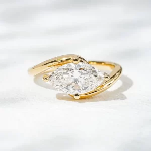 2 ct Marquise Cut Lab Grown Diamond Solitaire Ring